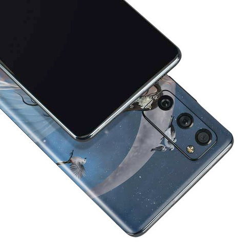 Fairy on Moon with Birds by Nene Thomas Galaxy S20 Fan Edition Skin